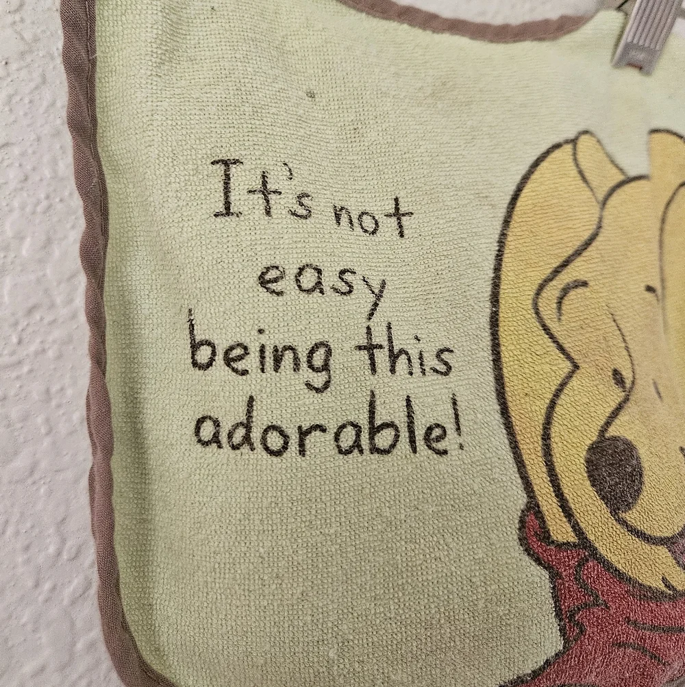 vintage Disney winnie the pooh baby bib